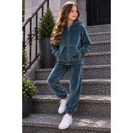 Фотография Костюм детский спортивный тёплый на девочку 1053 d.green р.122-140 "Marimaks" недорого оптом от прямого поставщика