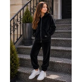 Фотография Костюм детский спортивный тёплый на девочку 1053 black р.122-140 "Marimaks" недорого оптом от прямого поставщика
