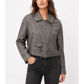Фотография Куртка женская демисезонная 664 grey р.M-XL "Obuv OK2" недорого оптом от прямого поставщика