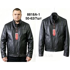 Фотография Куртка-косуха мужская демисезонная, кожзам, размеры 50-62 "ANGELIS" недорого от прямого поставщика