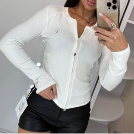 Кофта жіноча LR2019 white р.46-48 "Lora" недорого оптом від прямого постачальника