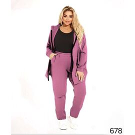 Фотография Костюм спортивный женский 678 pink р.60-64 "DORA" недорого оптом от прямого поставщика
