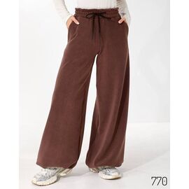 Фотография Штаны спортивные женские тёплые 770 brown р.40-54 "DORA" недорого оптом от прямого поставщика