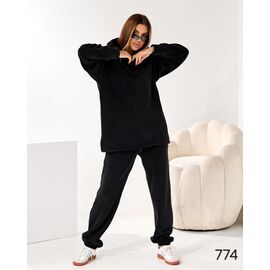 Фотография Костюм спортивный женский 774 black р.42-52 "DORA" недорого оптом от прямого поставщика