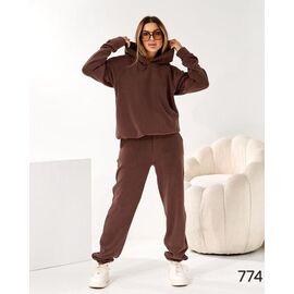 Фотография Костюм спортивный женский 774 brown р.54-56 "DORA" недорого оптом от прямого поставщика