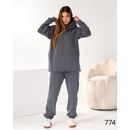 Фотография Костюм спортивный женский 774 grey р.42-52 "DORA" недорого оптом от прямого поставщика