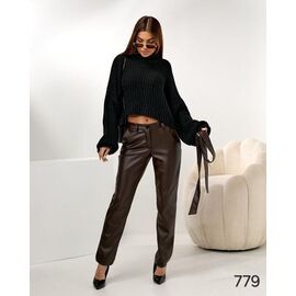 Фотография Штаны женские 779 brown р.42-56 "DORA" недорого оптом от прямого поставщика