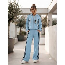 Фотография Костюм спортивный женский тёплый 2405 l.blue р.S-L "Newe" недорого оптом от прямого поставщика