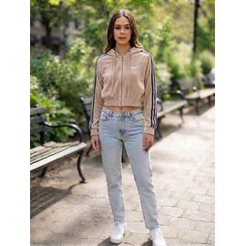 Кофта спортивна жіноча 3310N beige р.S-L "Newe" недорого оптом від прямого постачальника