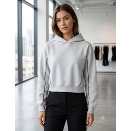 Батник жіночий 7721-1 grey р.S-L "Newe" недорого оптом від прямого постачальника