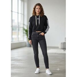 Худі жіноче NW168 black р.S-L "Newe" недорого оптом від прямого постачальника