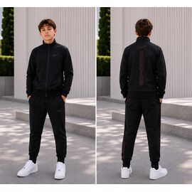 Костюм дитячий спортивний на хлопчика 253-2N black р.9-13 "Fili kids" недорого оптом від прямого постачальника