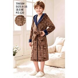 Фотография Халат детский на мальчика 70658 brown р.8-16 "Fili kids" недорого оптом от прямого поставщика
