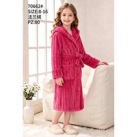 Фотография Халат детский на девочку 70662 crimson р.8-16 "Fili kids" недорого оптом от прямого поставщика