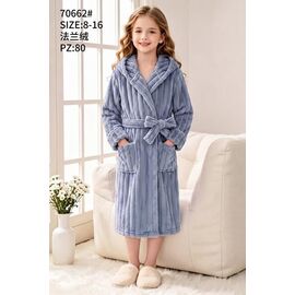 Фотография Халат детский на девочку 70662 grey р.8-16 "Fili kids" недорого оптом от прямого поставщика