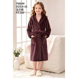 Фотография Халат детский на девочку 70664 brown р.8-16 "Fili kids" недорого оптом от прямого поставщика