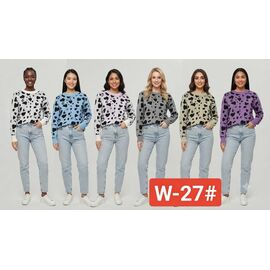 Светр жіночий W27 mix р.46-50 "FLORA" недорого оптом від прямого постачальника