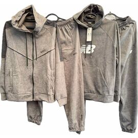 Костюм спортивний чоловічий S1370 grey р.M-3XL "Shoptime" недорого оптом від прямого постачальника
