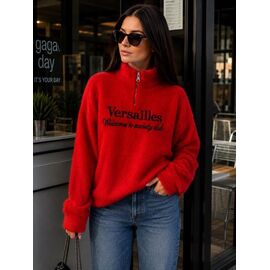 Фотография Свитер женский 0123-19 red р.42-48 "Aidin-шик шок" недорого оптом от прямого поставщика