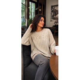 Фотография Свитер женский 0123-5 beige р.42-48 "Aidin-шик шок" недорого оптом от прямого поставщика