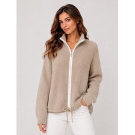 Фотография Кофта женская 0123-7 beige р.42-48 "Aidin-шик шок" недорого оптом от прямого поставщика