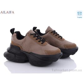 Кросівки жіночі модні Весна/осінь 8202 khaki (6 пар р.36-41) "Ailaifa" недорого оптом від прямого постачальника