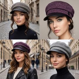 Фотография Кепка утеплённая женская 1054 mix р.56-60 "Mabi" недорого оптом от прямого поставщика