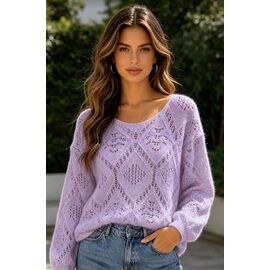 Фотография Свитер женский 26805 lilac р.46-54 "Elena&Vika" недорого оптом от прямого поставщика