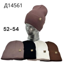 Фотография Шапка детская на девочку D14561 mix р.52-54 "SELFI" недорого оптом от прямого поставщика