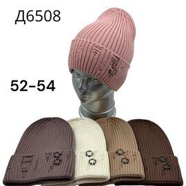Фотография Шапка детская на девочку D6508 mix р.52-54 "SELFI" недорого оптом от прямого поставщика
