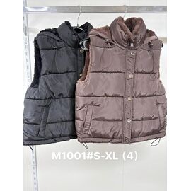Фотография Жилетка женская M1001 brown р.S-XL "Jacket" недорого оптом от прямого поставщика