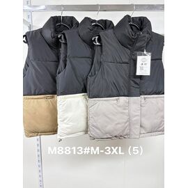 Фотография Жилетка женская M8813 white р.M-3XL "Jacket" недорого оптом от прямого поставщика
