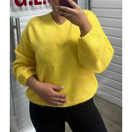 Фотография Свитер женский 26800 yellow р.44-48 "PULSE" недорого оптом от прямого поставщика