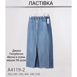Фотография Джинсы женские A4119-2 mix р.2XL-5XL "ZERO" недорого оптом от прямого поставщика