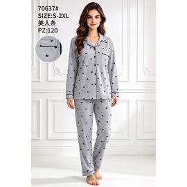 Фотография Пижама женская 70637 grey р.54-62 "Fili Wear" недорого оптом от прямого поставщика
