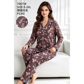 Фотография Пижама женская 70675 brown р.52-60 "Fili Wear" недорого оптом от прямого поставщика
