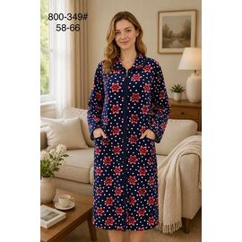 Фотография Халат женский 800-349 navy р.58-66 "Fili Wear" недорого оптом от прямого поставщика
