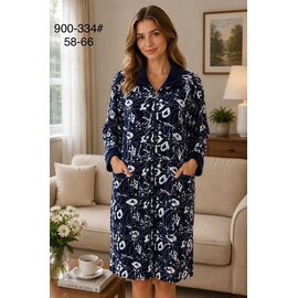 Фотография Халат женский 900-334 navy р.58-66 "Fili Wear" недорого оптом от прямого поставщика
