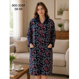 Фотография Халат женский 900-338 navy р.58-66 "Fili Wear" недорого оптом от прямого поставщика