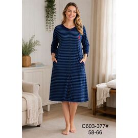 Фотография Халат женский C603-377 blue р.58-66 "Fili Wear" недорого оптом от прямого поставщика