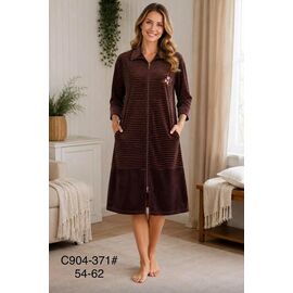 Фотография Халат женский C904-371 brown р.54-62 "Fili Wear" недорого оптом от прямого поставщика