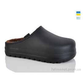 Фотография Сабо мужские зима N147 чорний (6 пар р.42-45) "Lot Shoes" недорого оптом от прямого поставщика