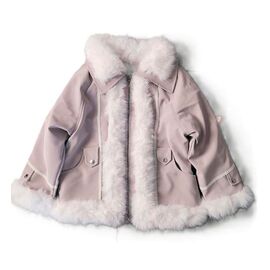 Фотография Курка детская зимняя на девочку D231 pink р.7-13 "Flong" недорого оптом от прямого поставщика