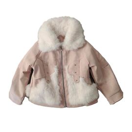 Фотография Курка детская зимняя на девочку D232 pink р.7-13 "Flong" недорого оптом от прямого поставщика