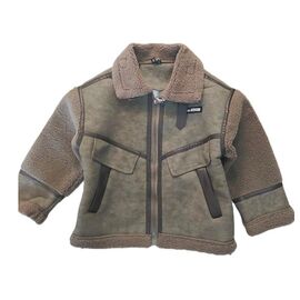 Фотография Курка детская зимняя на девочку D226 khaki р.7-13 "Flong" недорого оптом от прямого поставщика