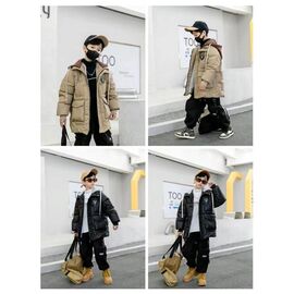 Фотография Курка детская зимняя на мальчика 836 beige р.12-15 "Flong" недорого оптом от прямого поставщика