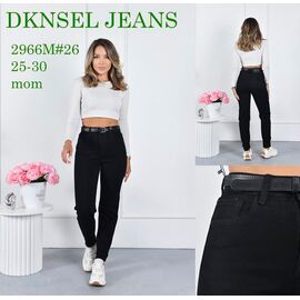 Фотография Джинсы женские D2966 black р.25-30 "DKNSEL" недорого оптом от прямого поставщика