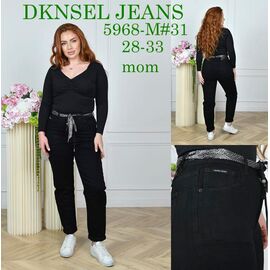Фотография Джинсы женские D5968 black р.28-33 "DKNSEL" недорого оптом от прямого поставщика