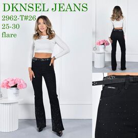 Фотография Джинсы женские D2962 black р.25-30 "DKNSEL" недорого оптом от прямого поставщика