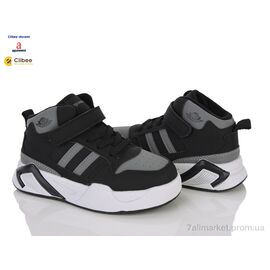 Кросівки дитячі модні Весна/осінь ABQ1463 black-grey (8 пар р.29-36) "Clibee-Doremi" недорого оптом від прямого постачальника